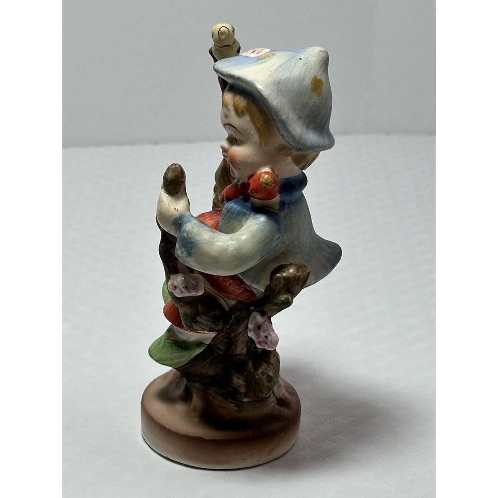 Vintage Sphinx Japan Ceramic Handpainted Little‎ Boy In A Tree Figurine - Picture 2 of 15